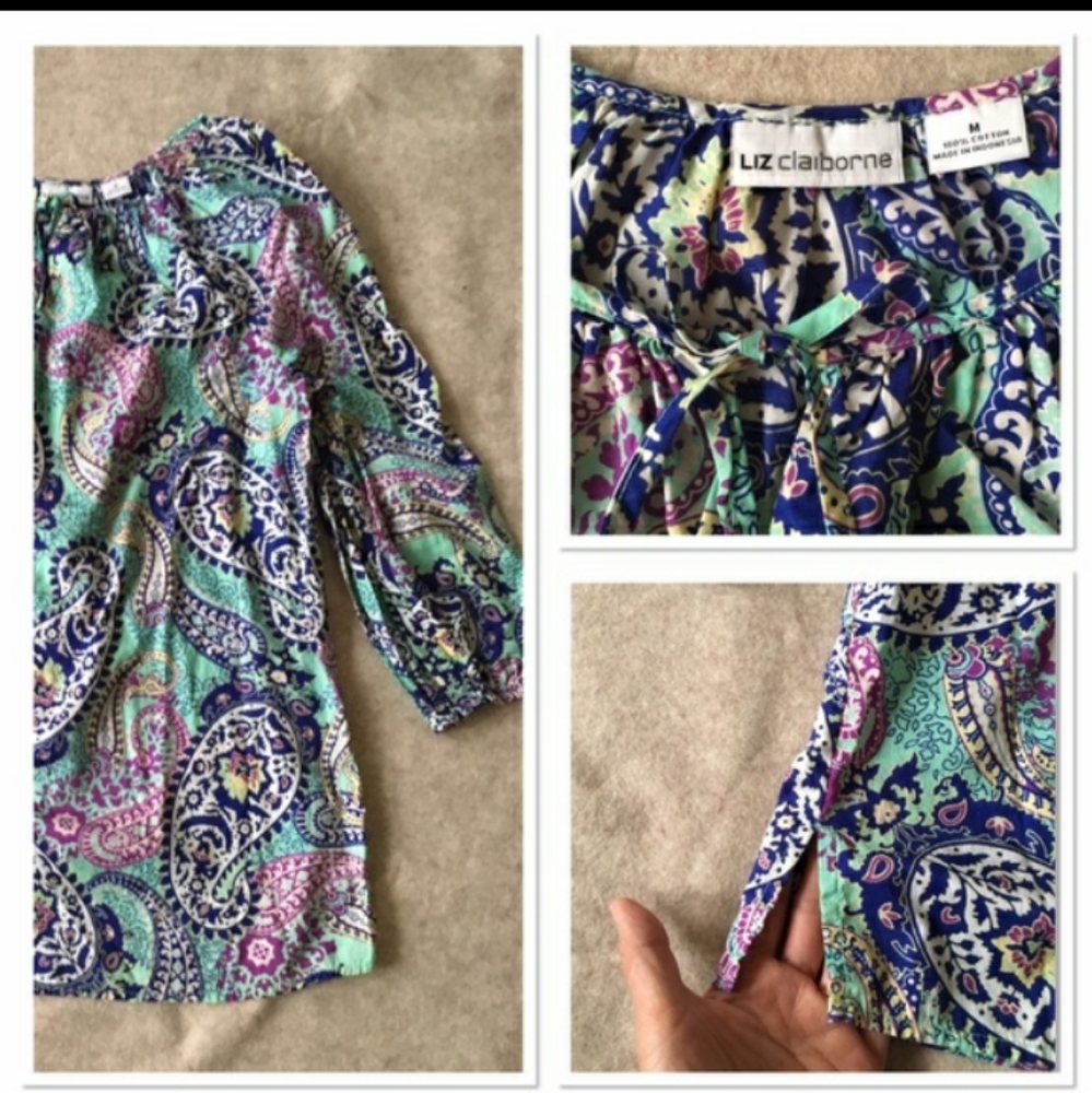 Paisley boho top